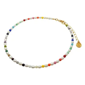 Mini Freshwater Pearl Rainbow Choker