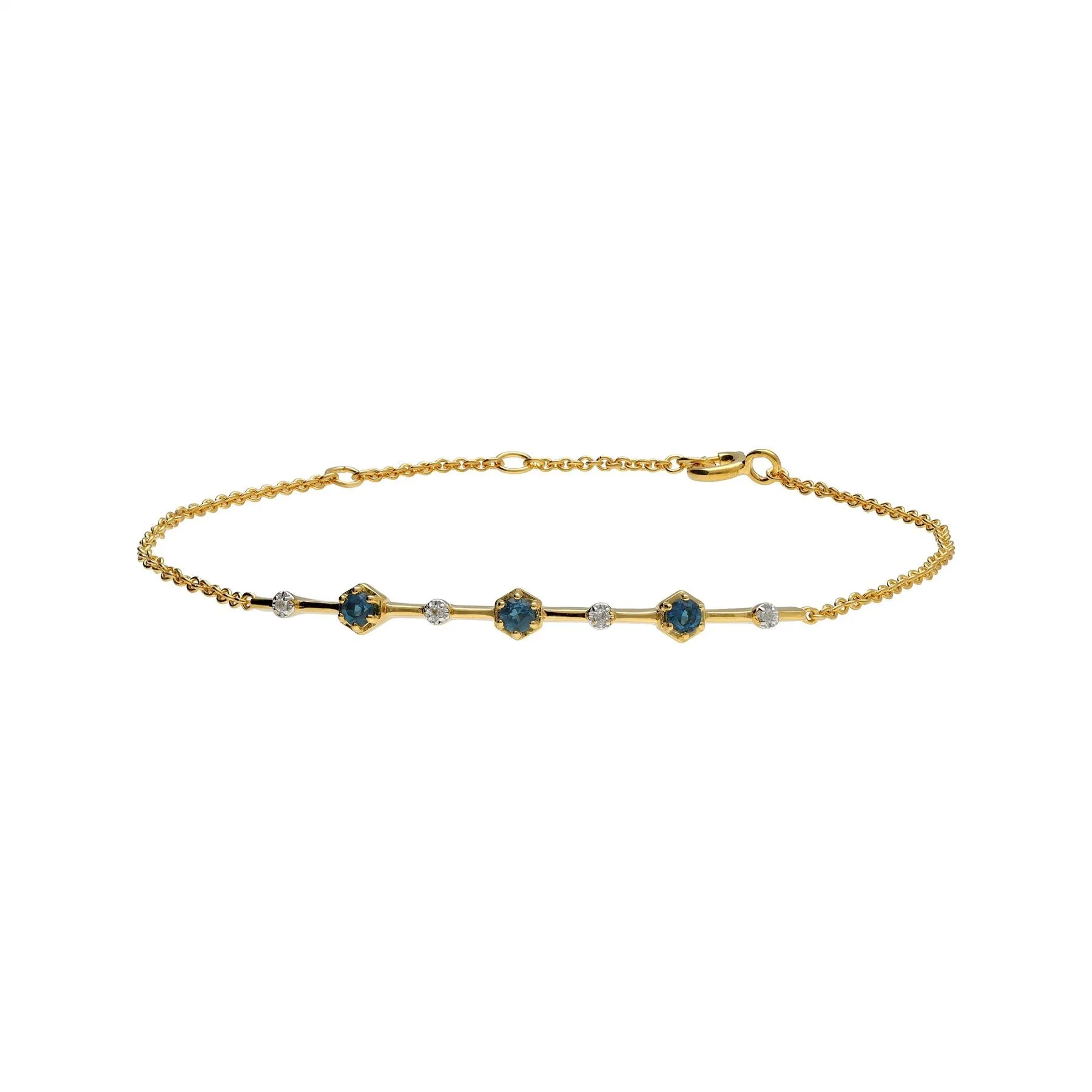 Moderne Glam Topas Platten Armband