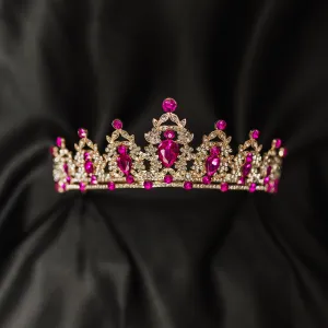 Ophelia's Tiara in Hot Pink & Gold