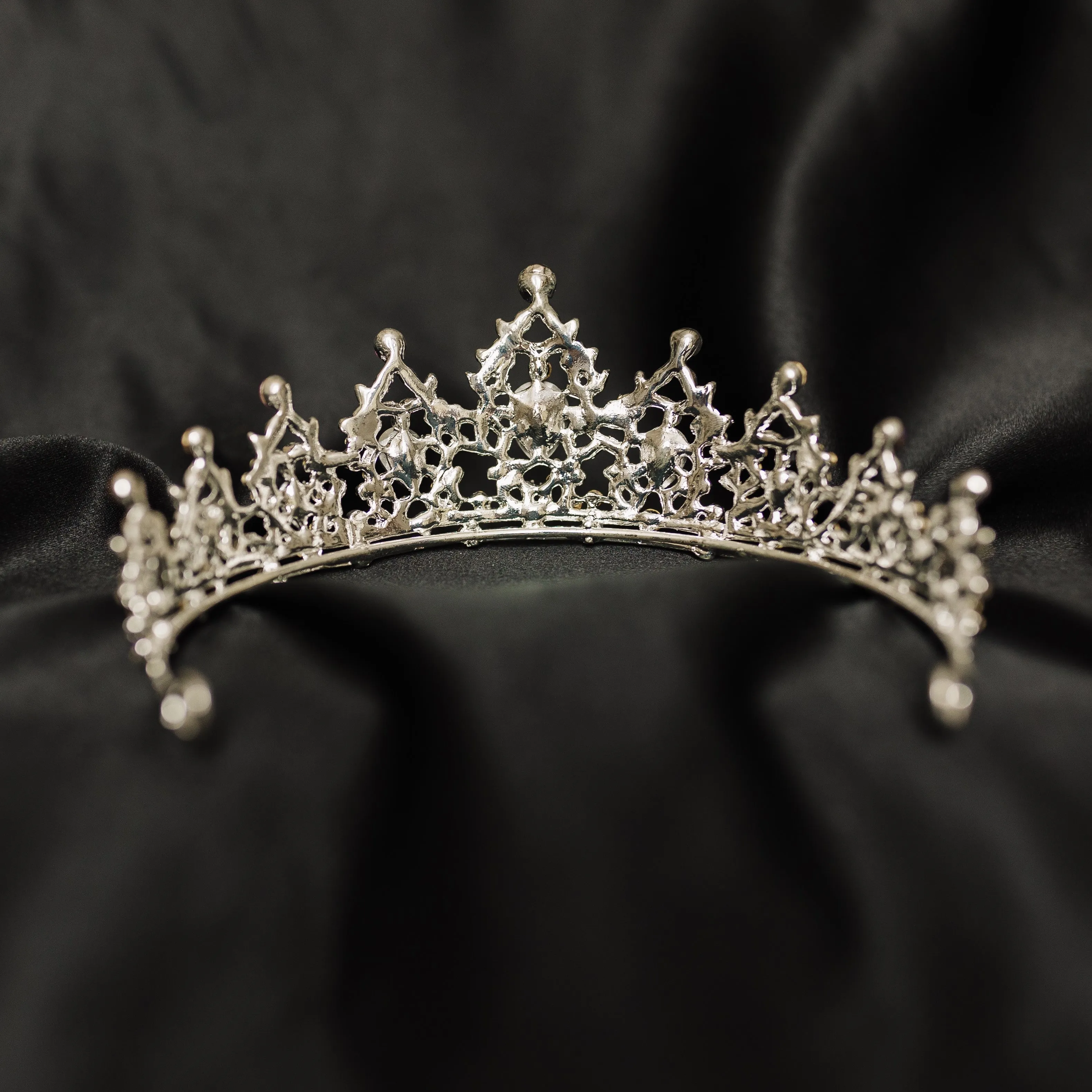 Ophelia's Tiara in Lavender & Silver