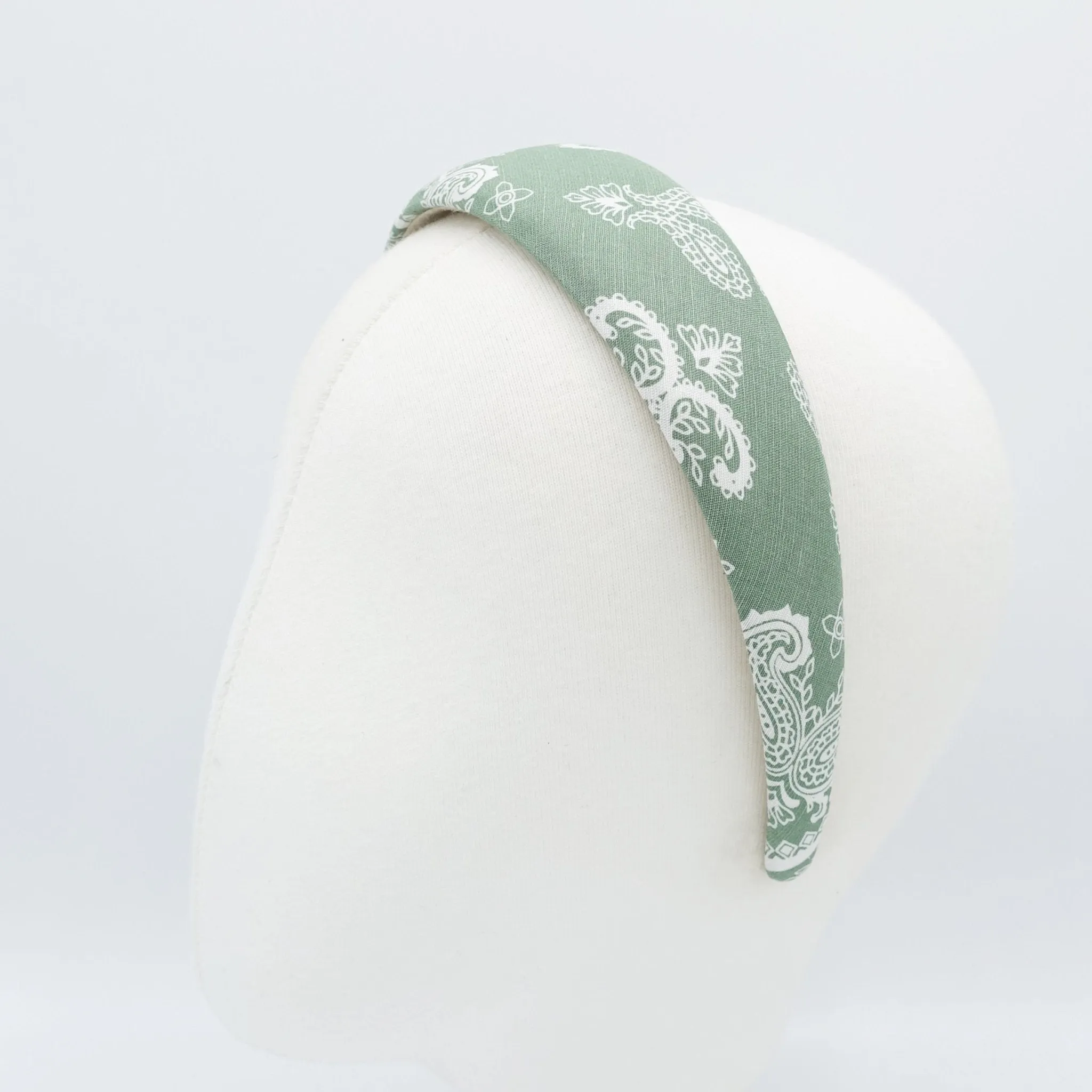 paisley print padded headband for women