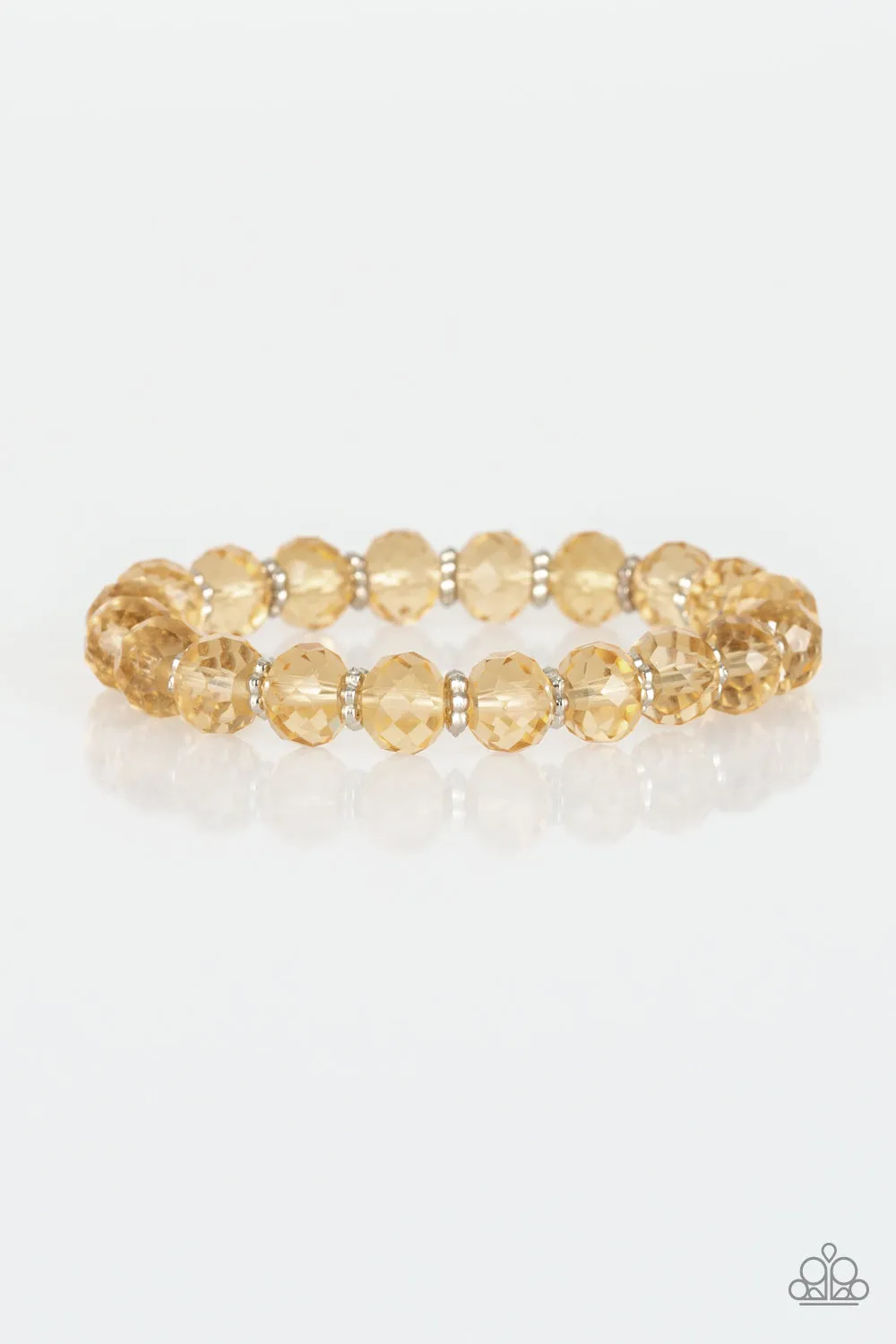 Paparazzi Crystal Candelabras Bracelet Gold