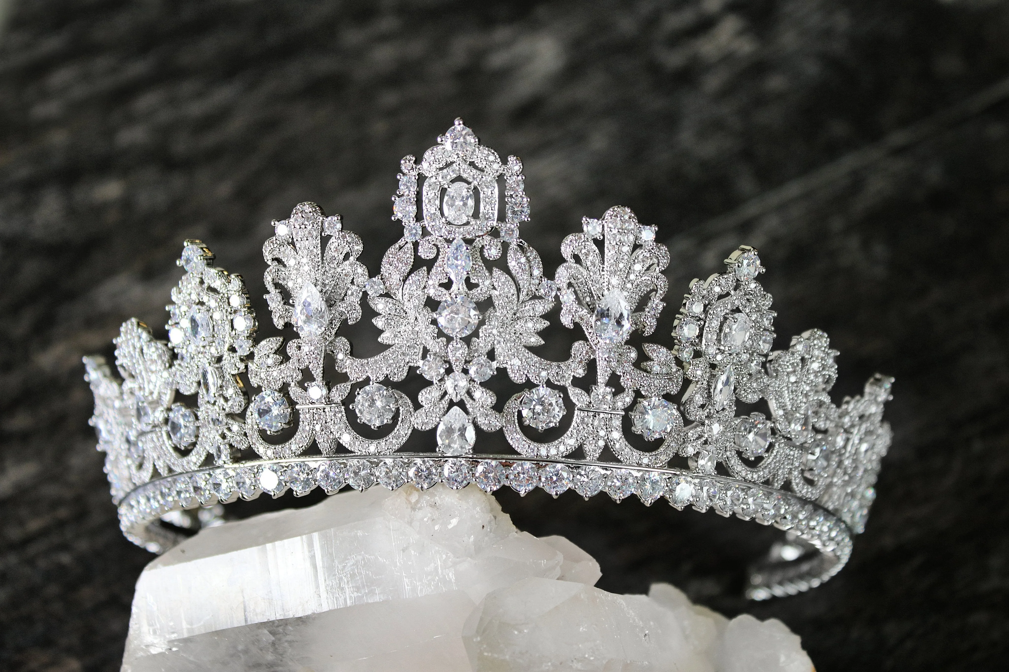 Petite PERSEPHONE Royal Bridal Crown