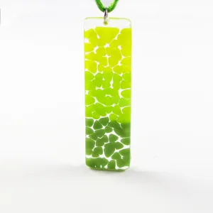 Picado Glass Pendant -Lime Green