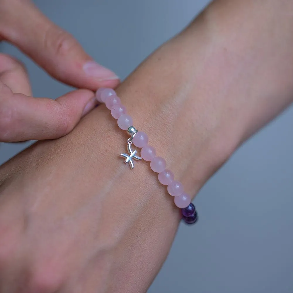 Pisces Birthstone Gemstone Bracelet