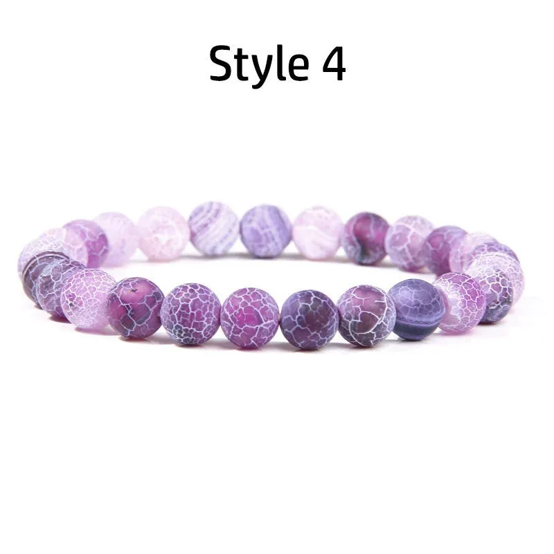 Purple Amethyst Gemstone Beads Bracelet, Elastic Bracelet, Purple Gemstone Bracelet, Purple Crystal Bracelet, Man, Woman, Beaded Jewelry, Gift