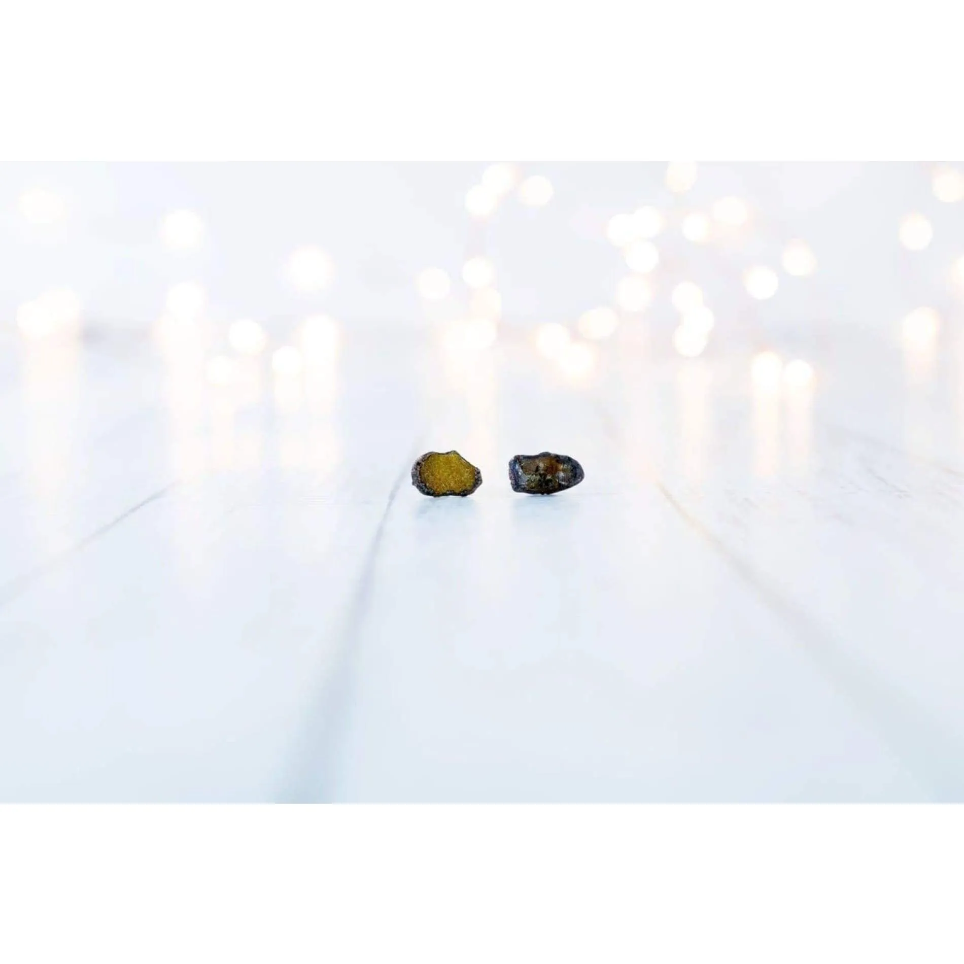 Raw Amber studs | Rough amber earrings