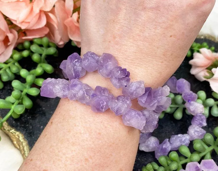 Raw Amethyst Bracelet