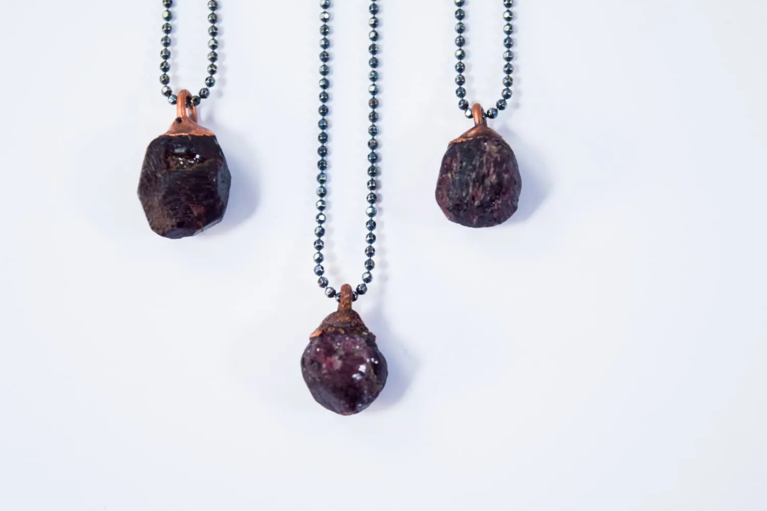 Real garnet necklace | Garnet crystal necklace