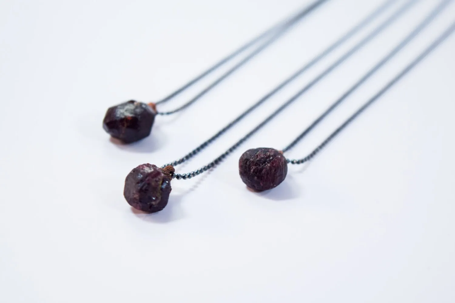 Real garnet necklace | Garnet crystal necklace