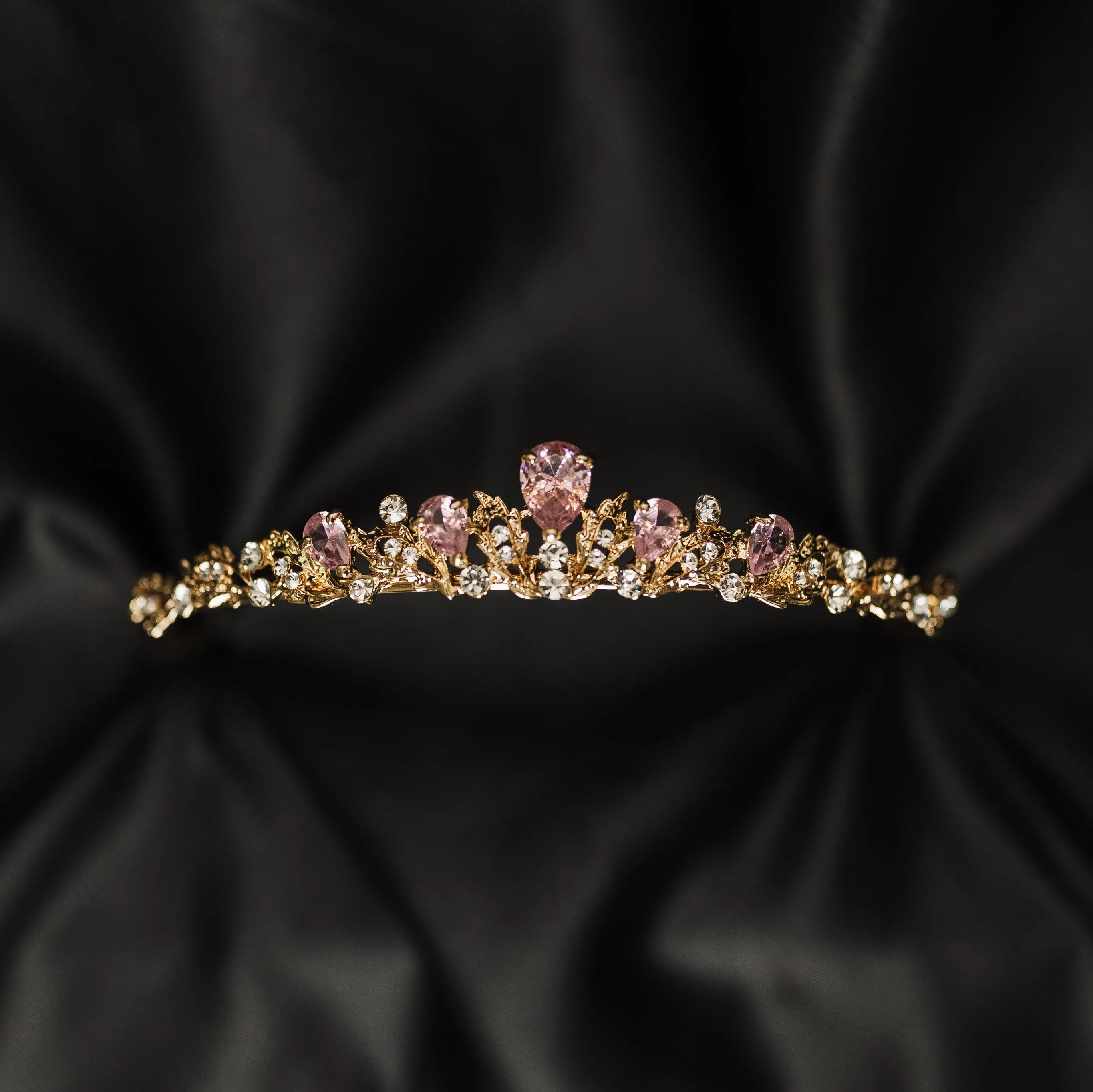 Sadie's Tiara in Pink & Gold