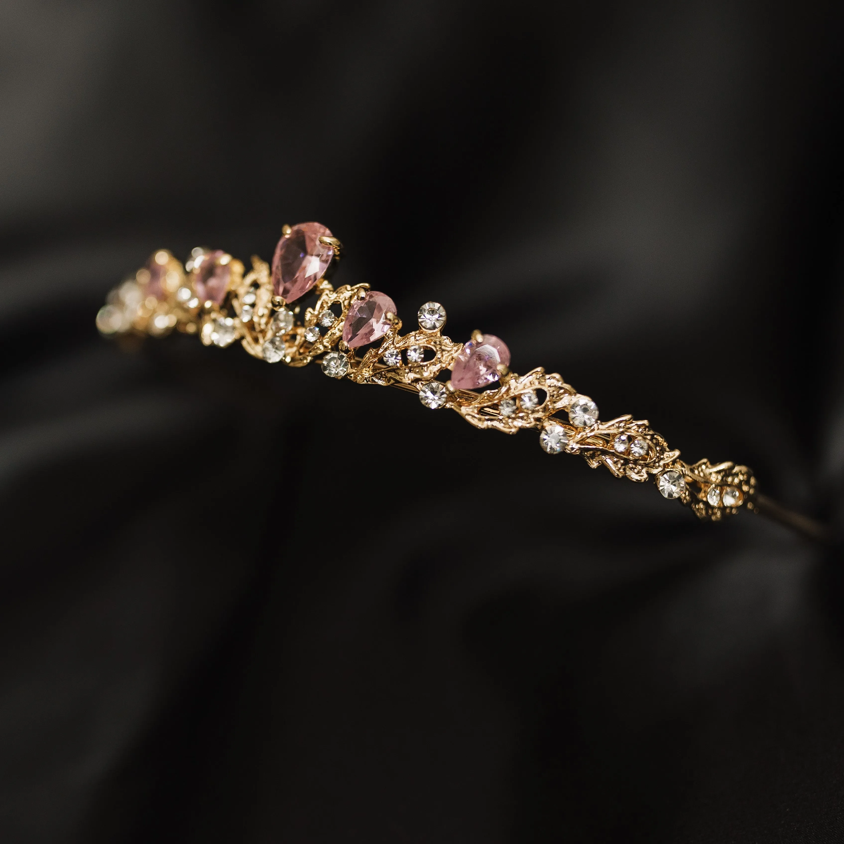 Sadie's Tiara in Pink & Gold