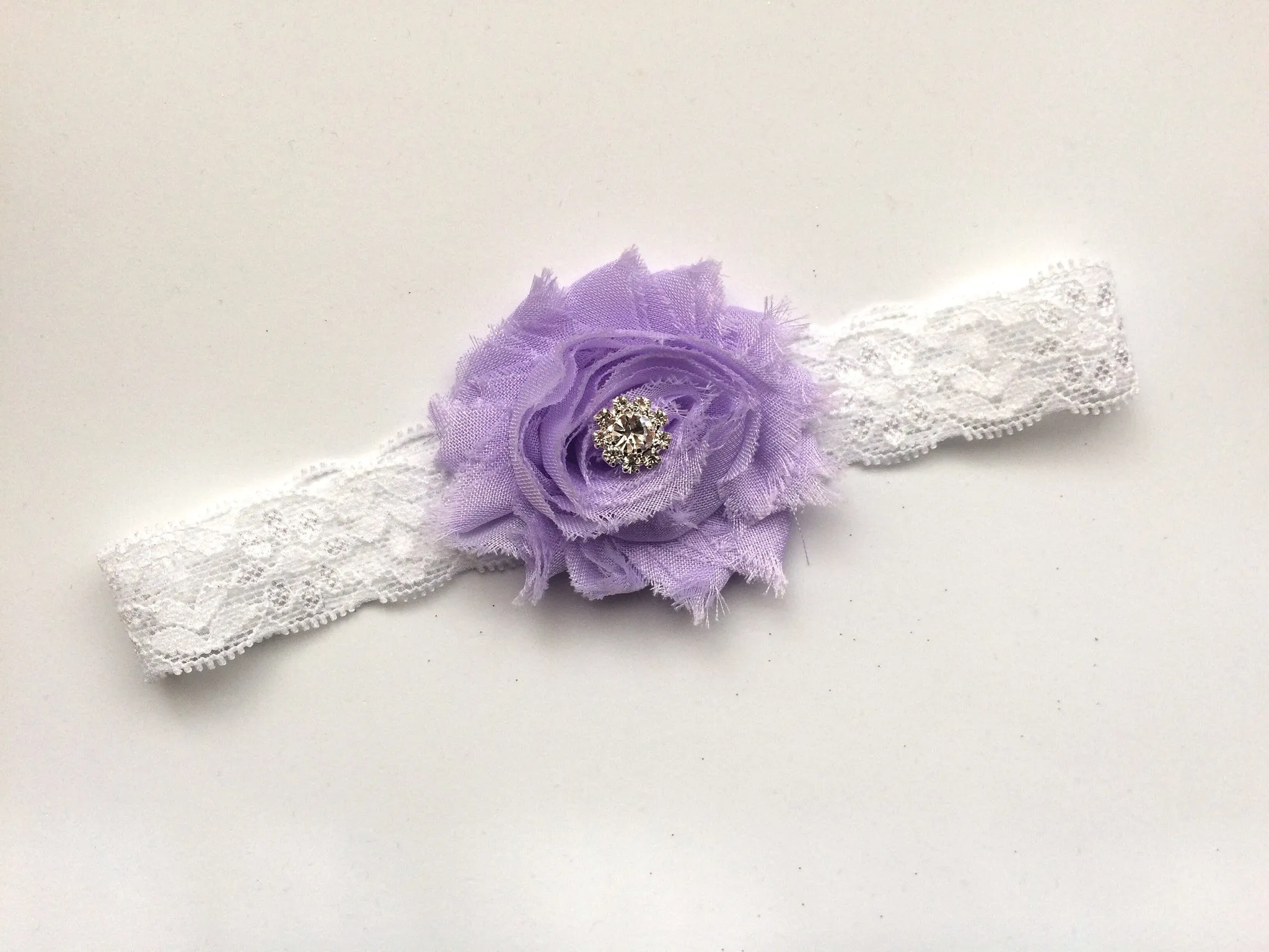 Shabby flower Headband-set of 5!