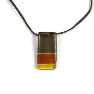 Shades Glass Pendant - Amber