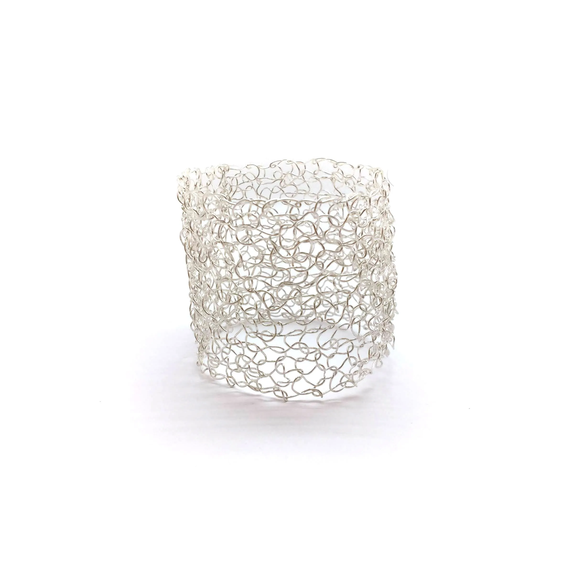 Silver Woven Cuff