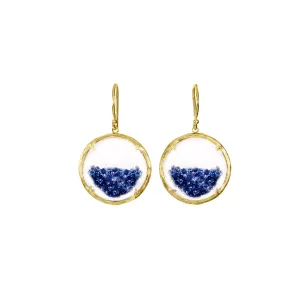 Small Vermeil Sapphire Shaker Earrings