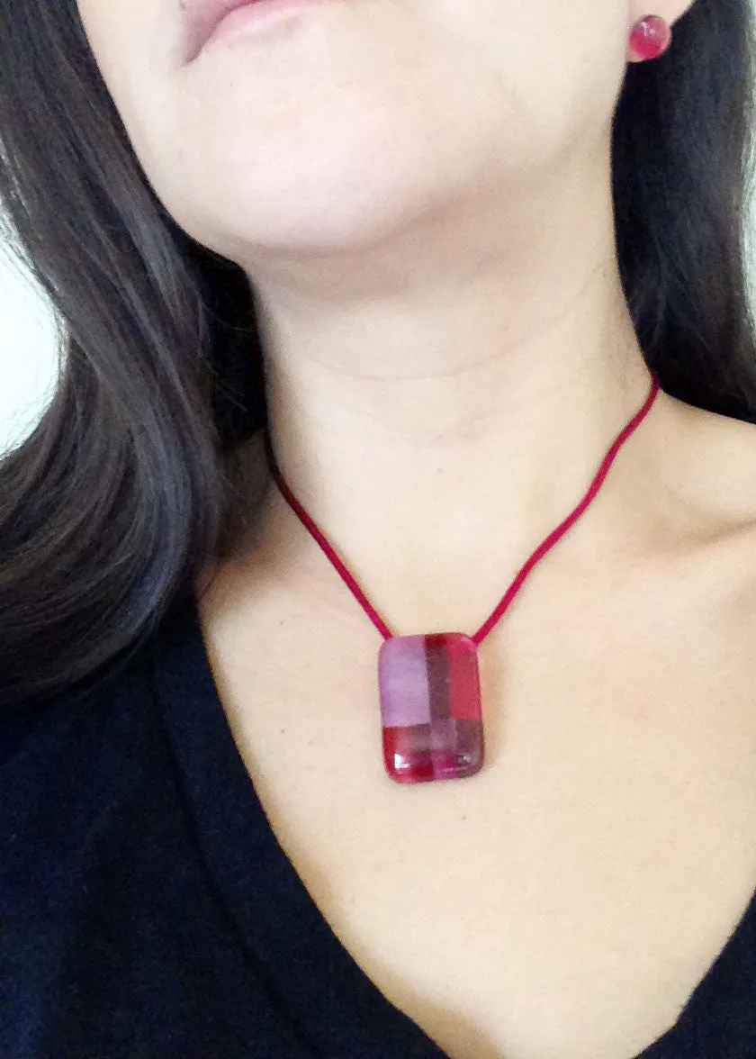 Spezi Mini Glass Pendant - Cherry