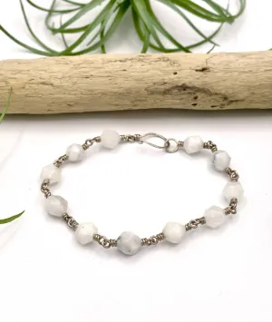 Star Cut Moonstone Bracelet