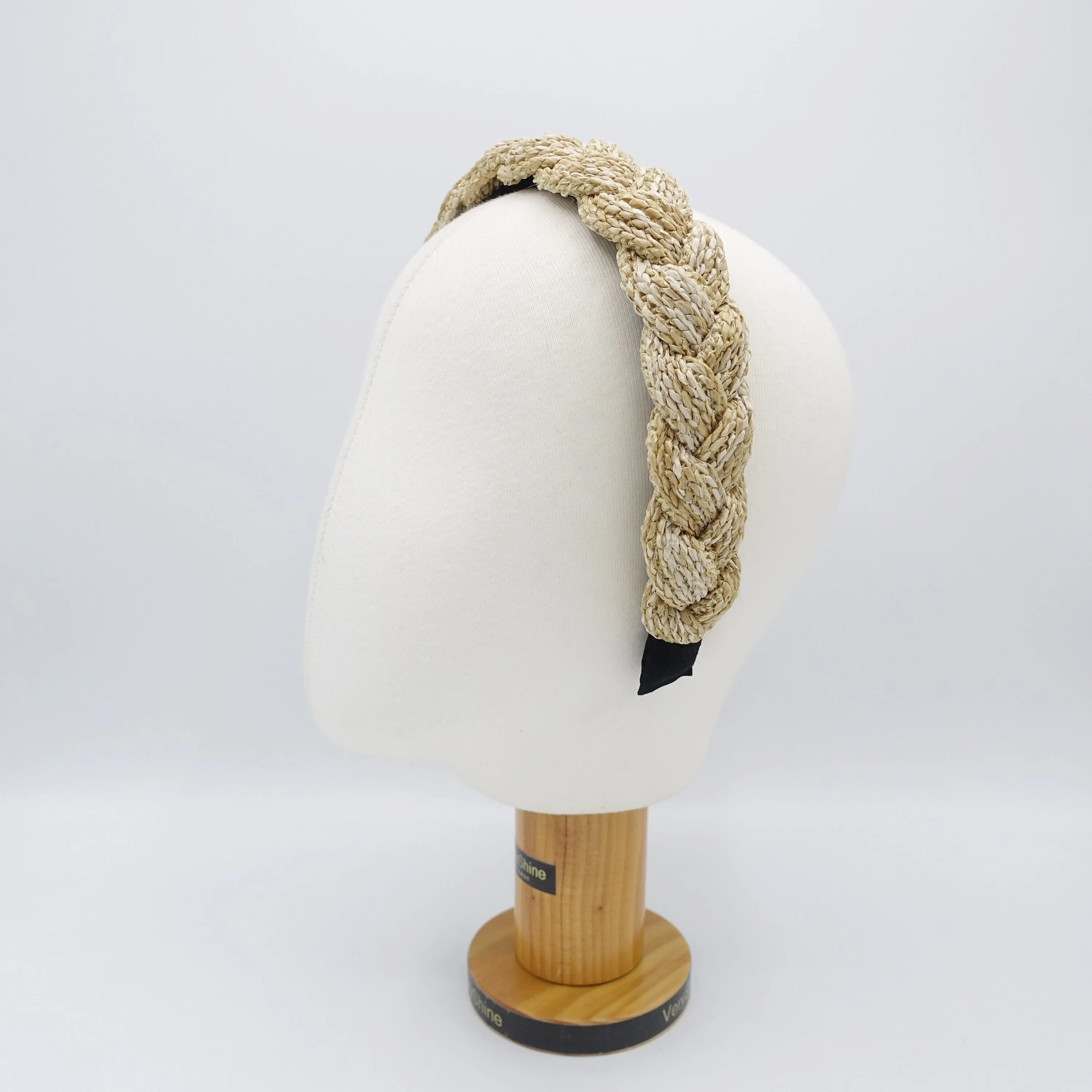 straw braided headband vacation holiday hair accessory for women