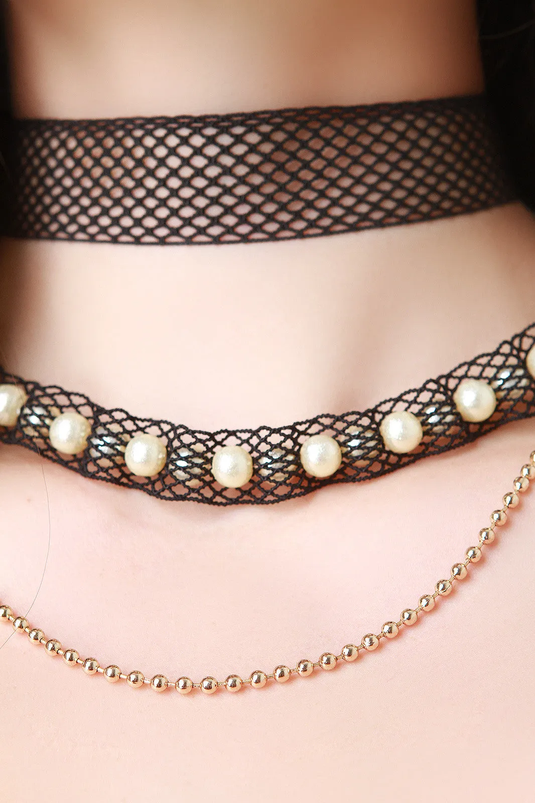 Sugar And Spice Layered Choker Necklace Set