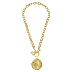 Susan Shaw - Queen Elizabeth Coin Necklace