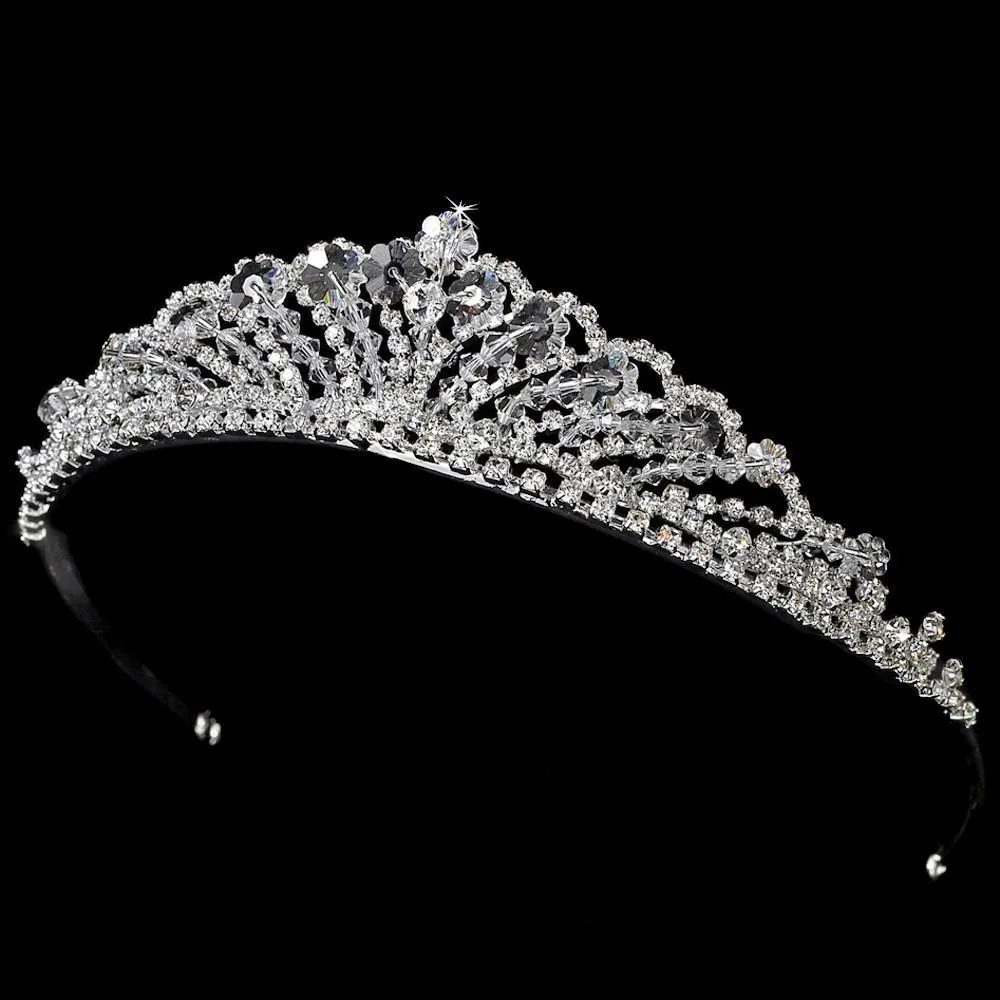 Swarovski Crystal & Bicone Crystal Tiara Crown