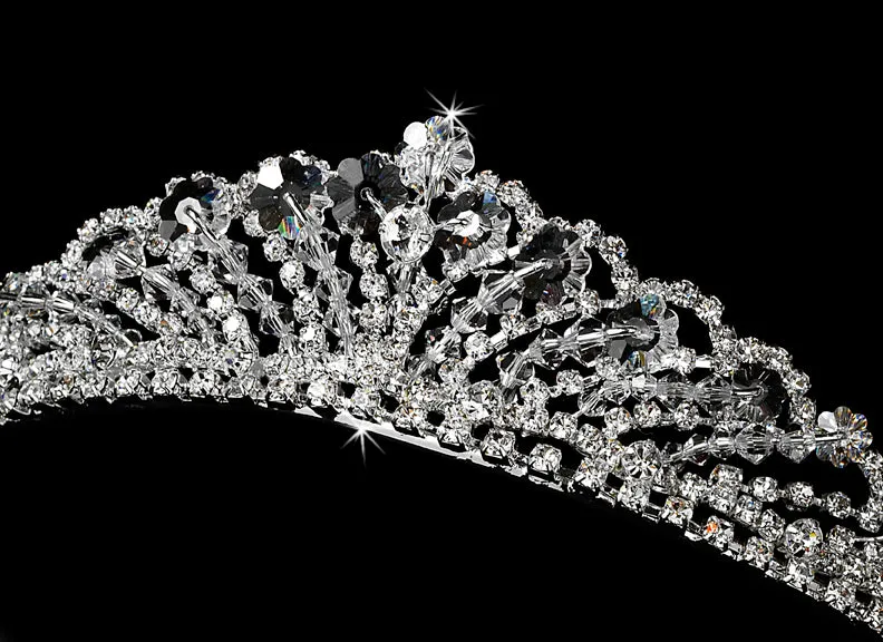 Swarovski Crystal & Bicone Crystal Tiara Crown