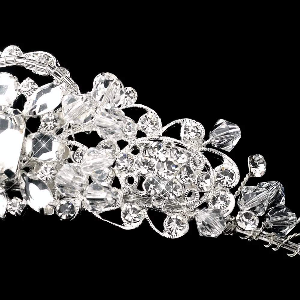 Swarovski Crystal Silver Plated wedding Tiara