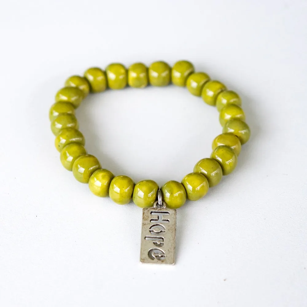 SwaziMUD™ Green Charm Bracelet