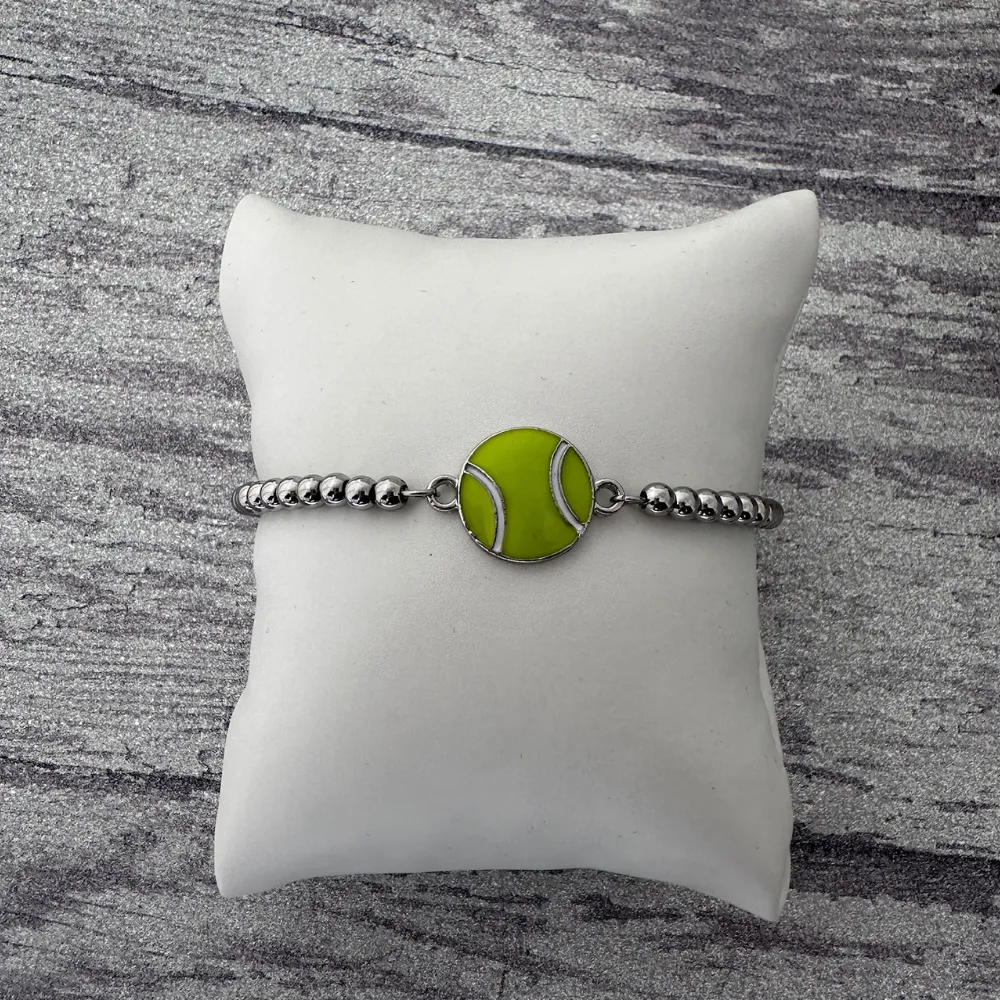 Tennis Ball Beaded Bracelet