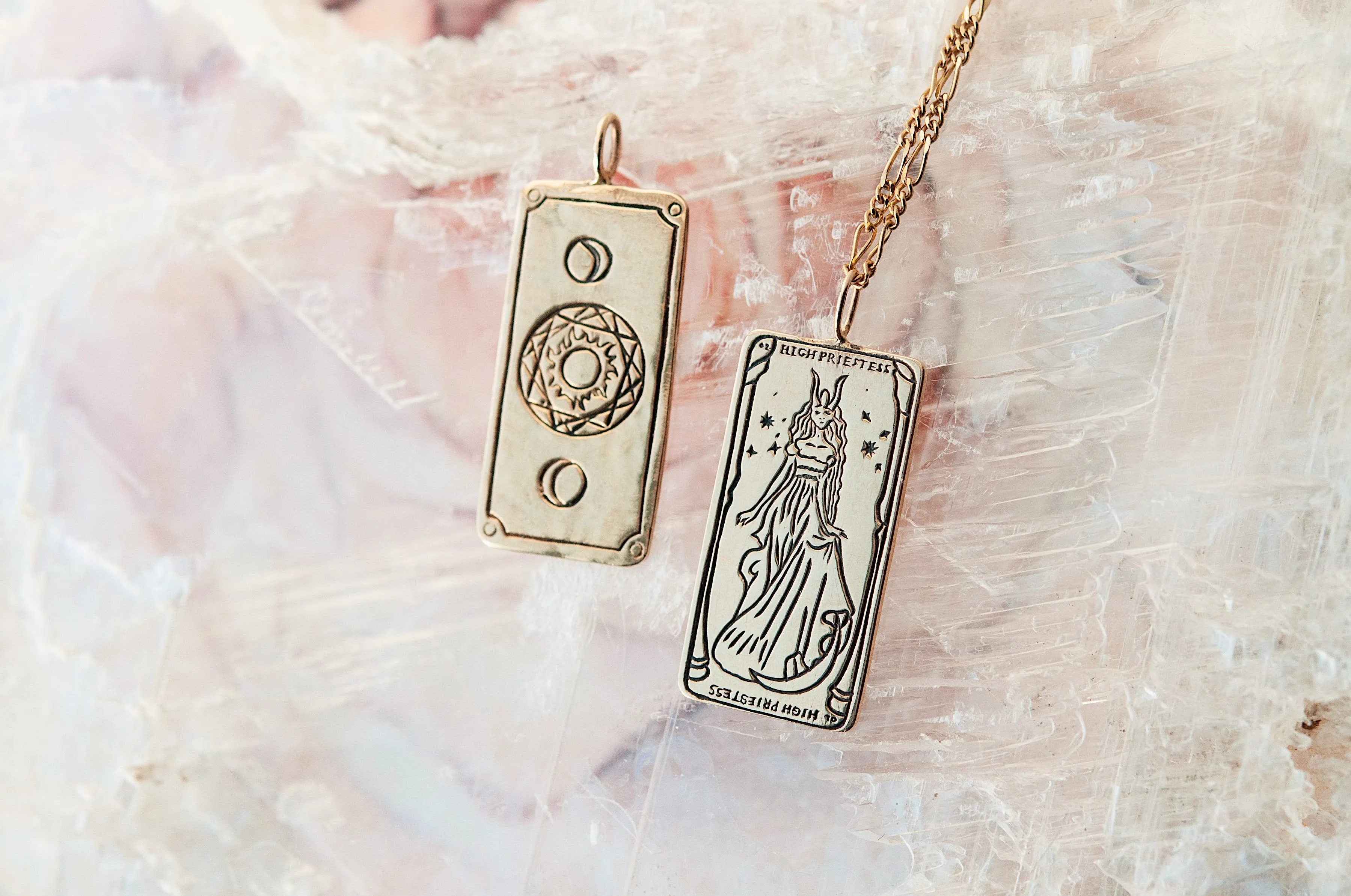 The High Priestess Tarot Card Necklace