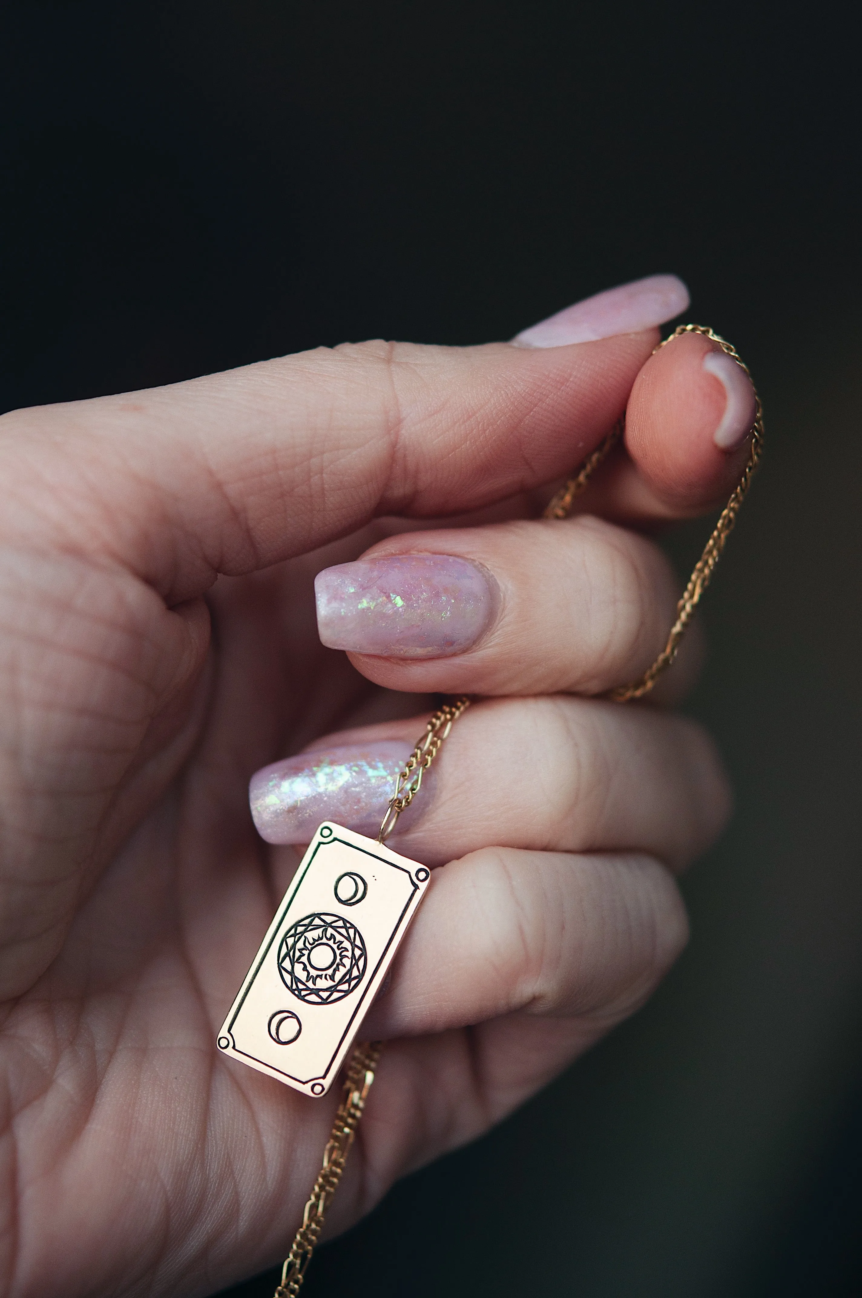 The High Priestess Tarot Card Necklace