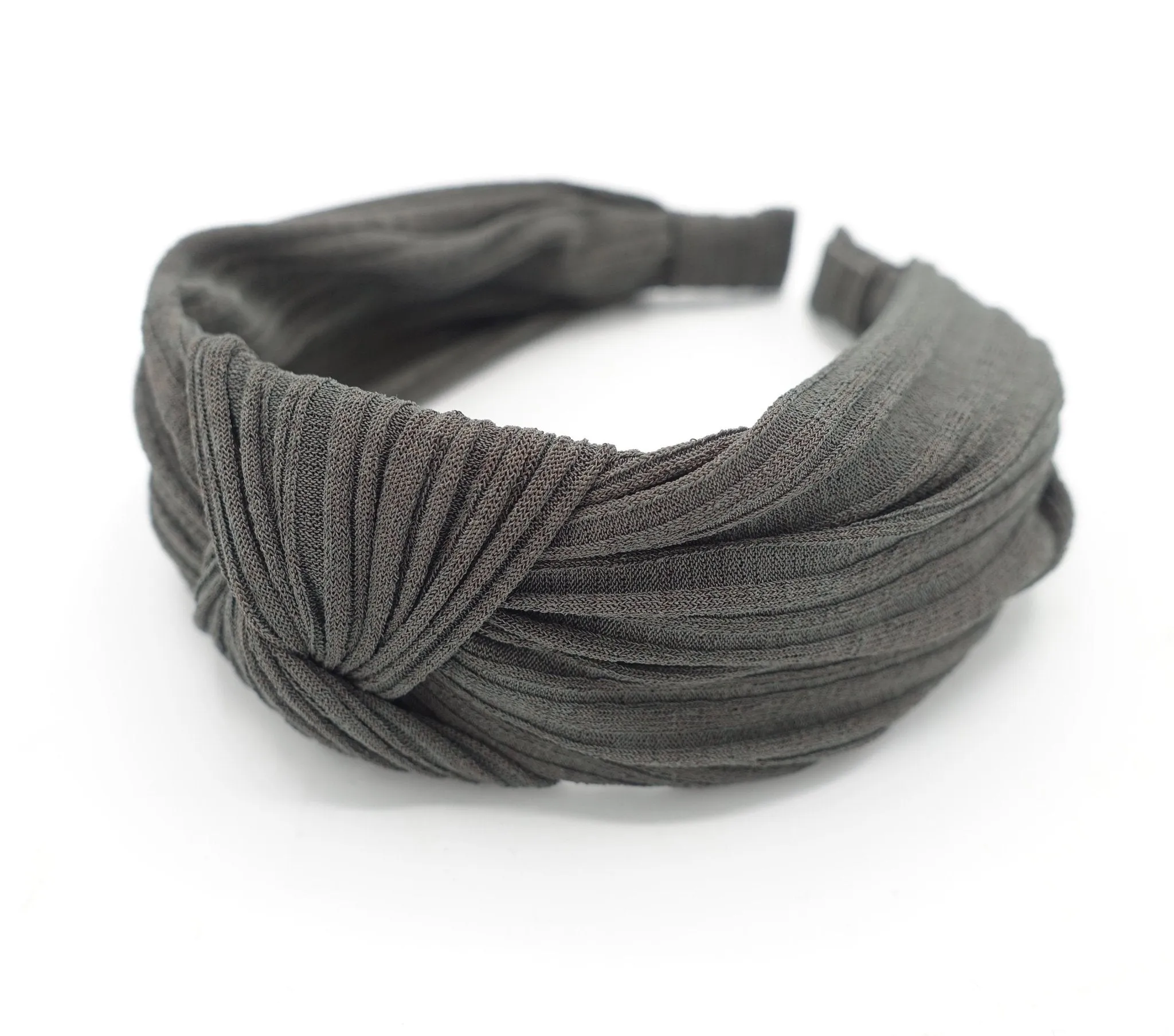 thin stretch chiffon knit knotted headband