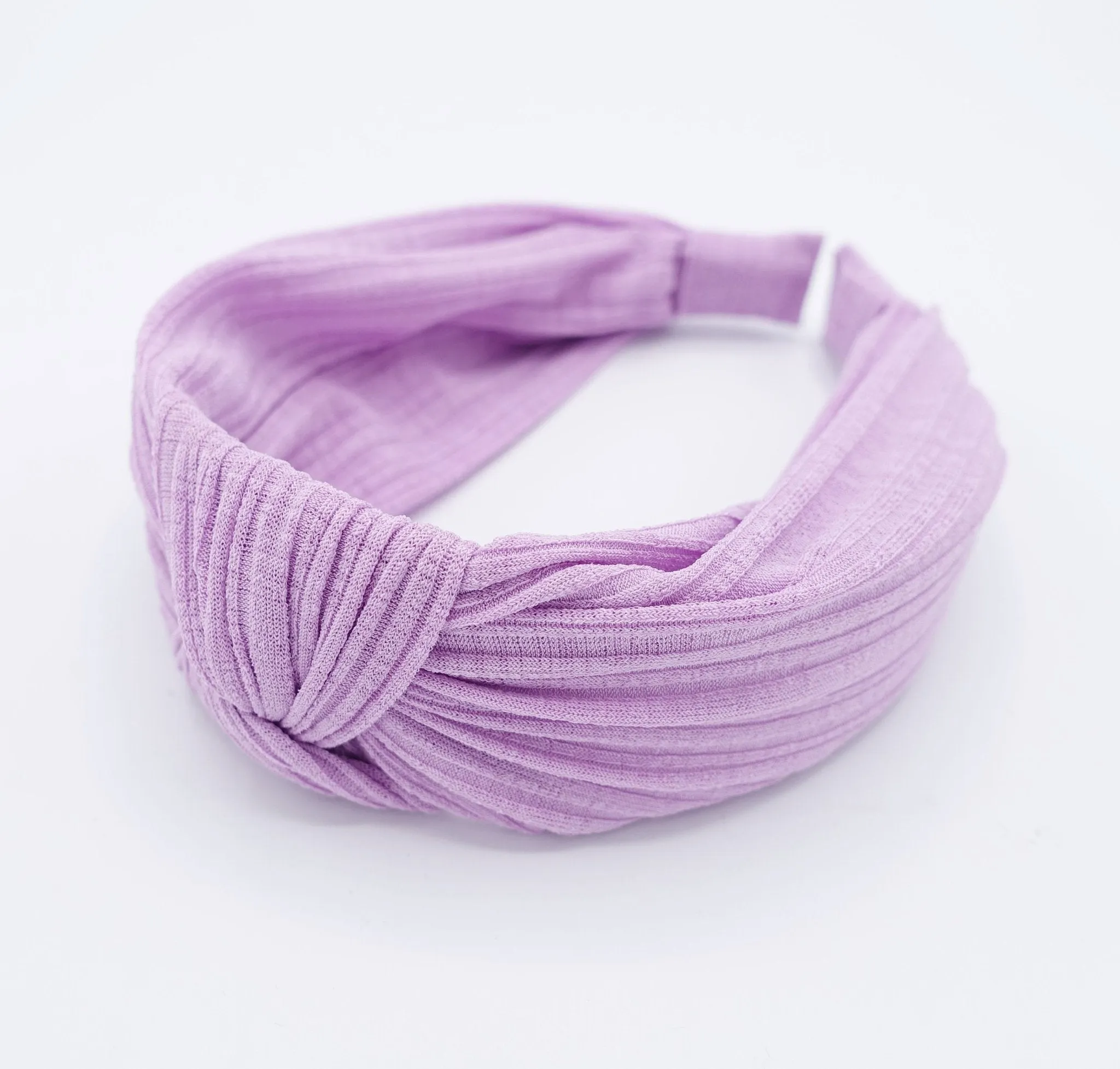 thin stretch chiffon knit knotted headband