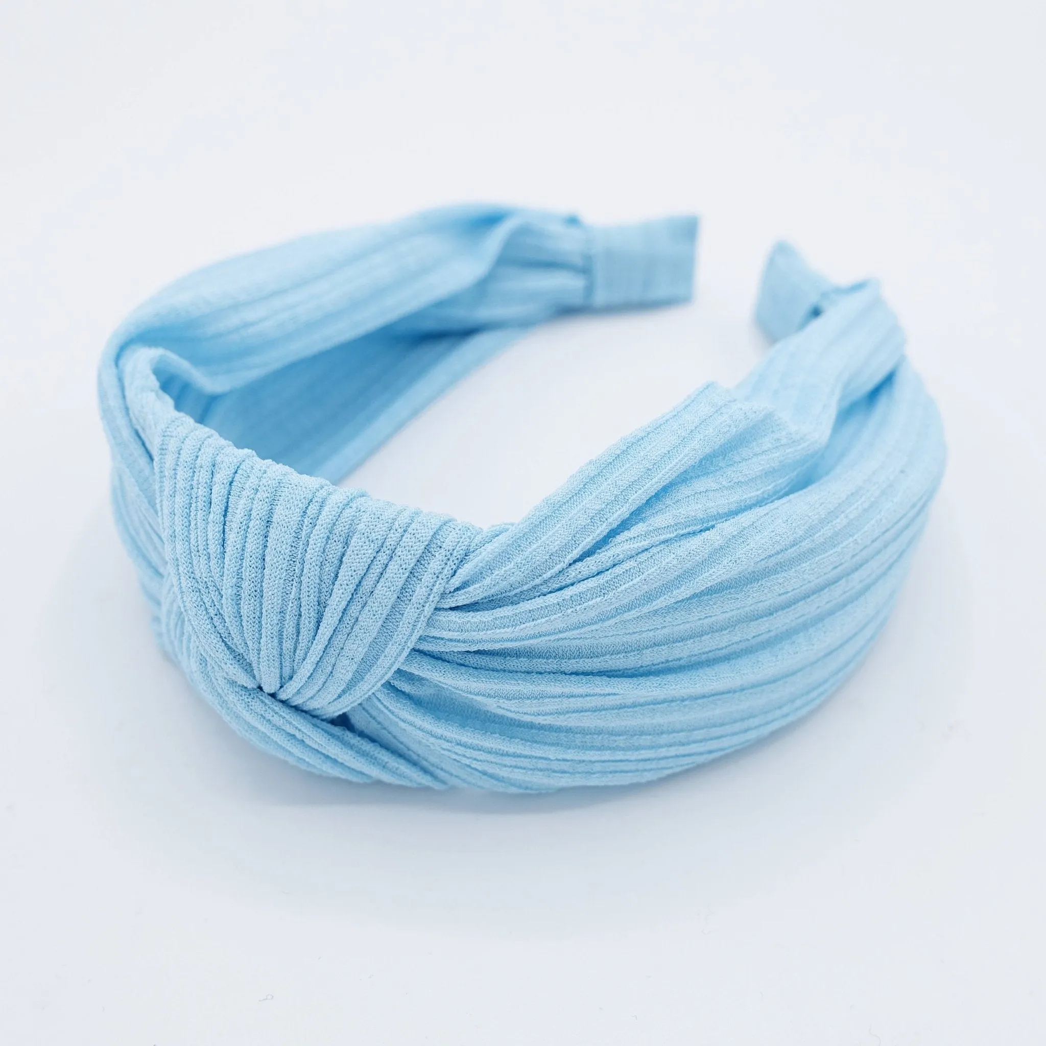 thin stretch chiffon knit knotted headband