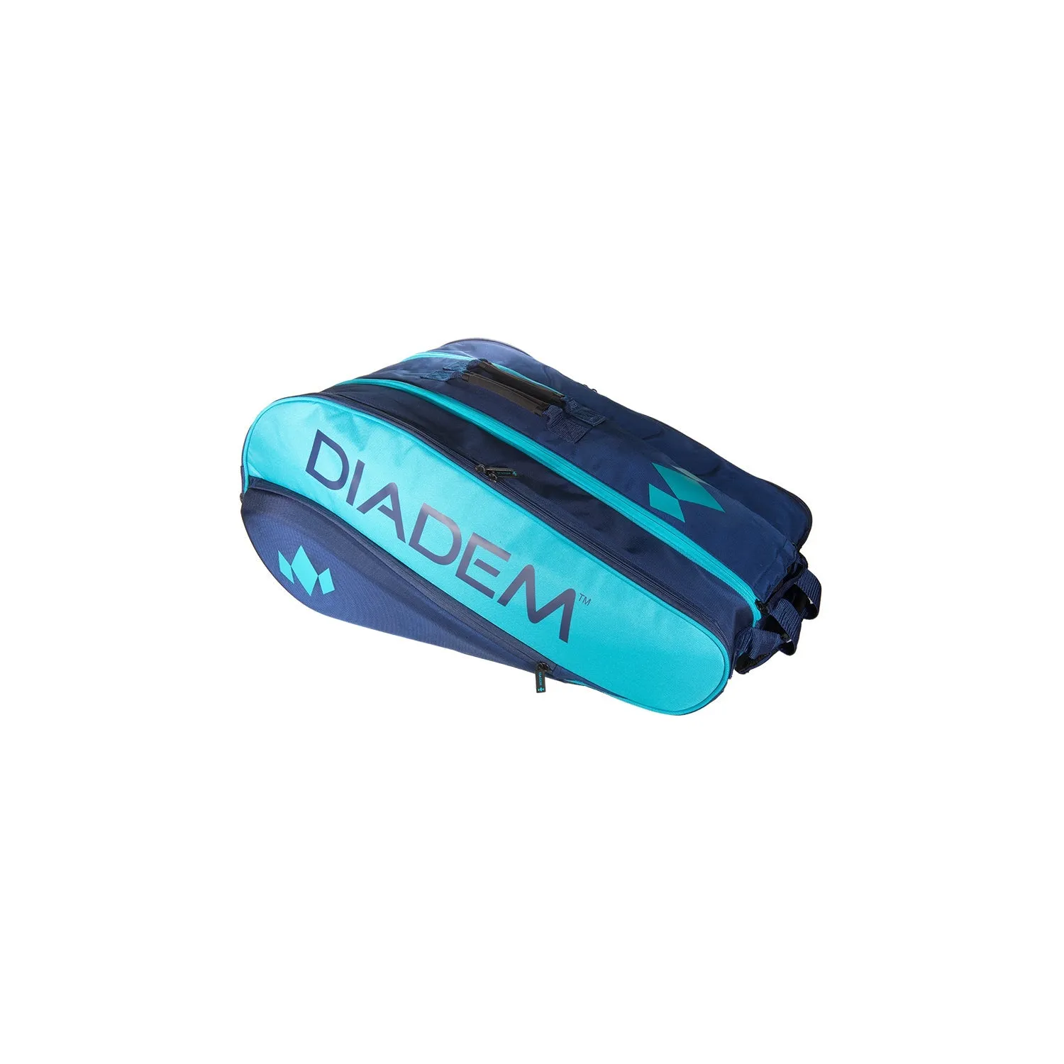 Tour 12 Pack Elevate Racket Bag (Teal/Navy) by Diadem Sports