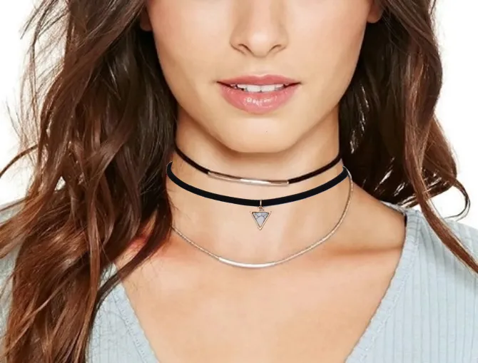 Triangle Stone Choker