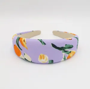 tulip print headband padded hairband for women