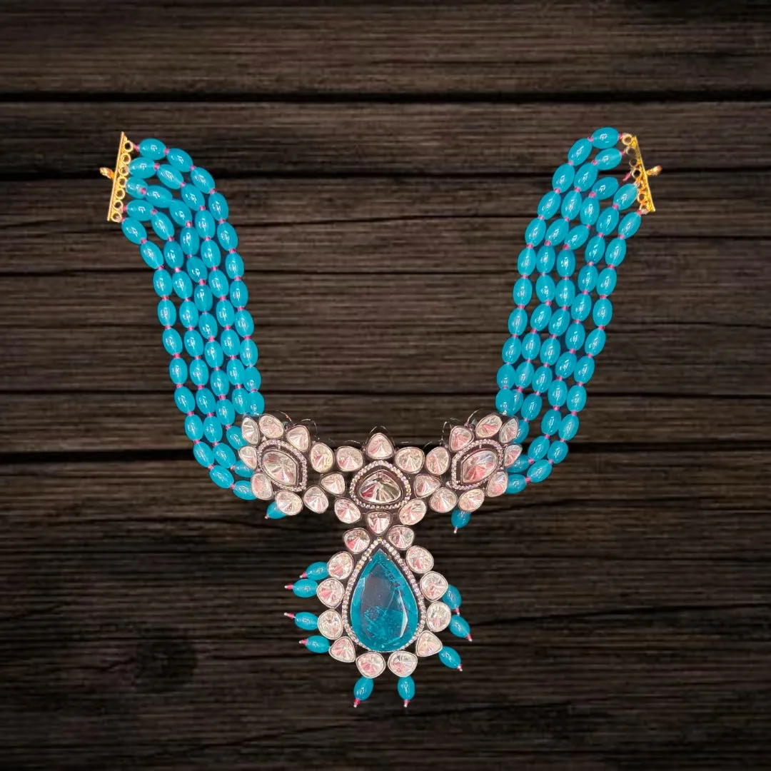 Turquoise Victorian Choker Set By Asp Fashion Jewellery