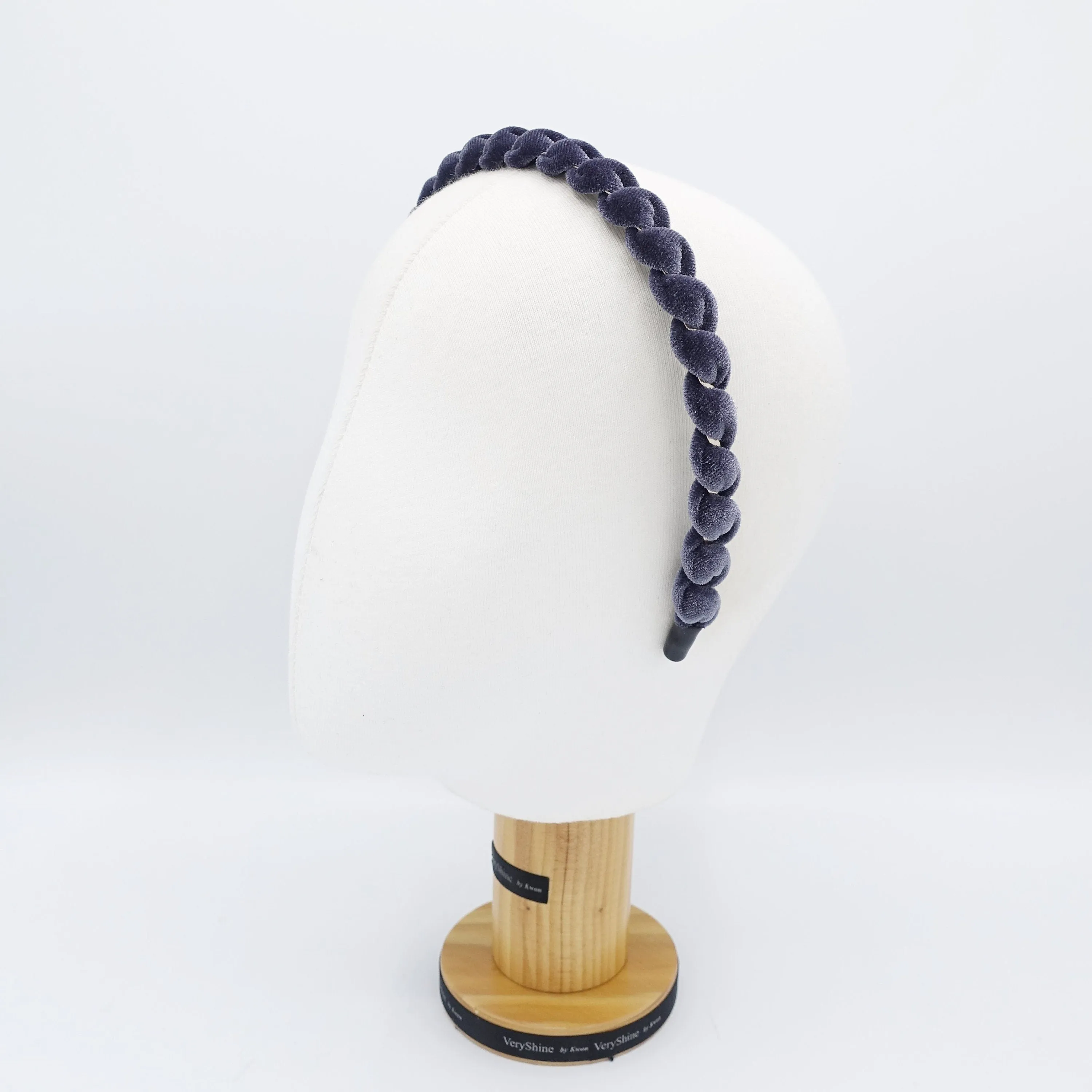 velvet spiral wrap headband thin hairband women hair accessory