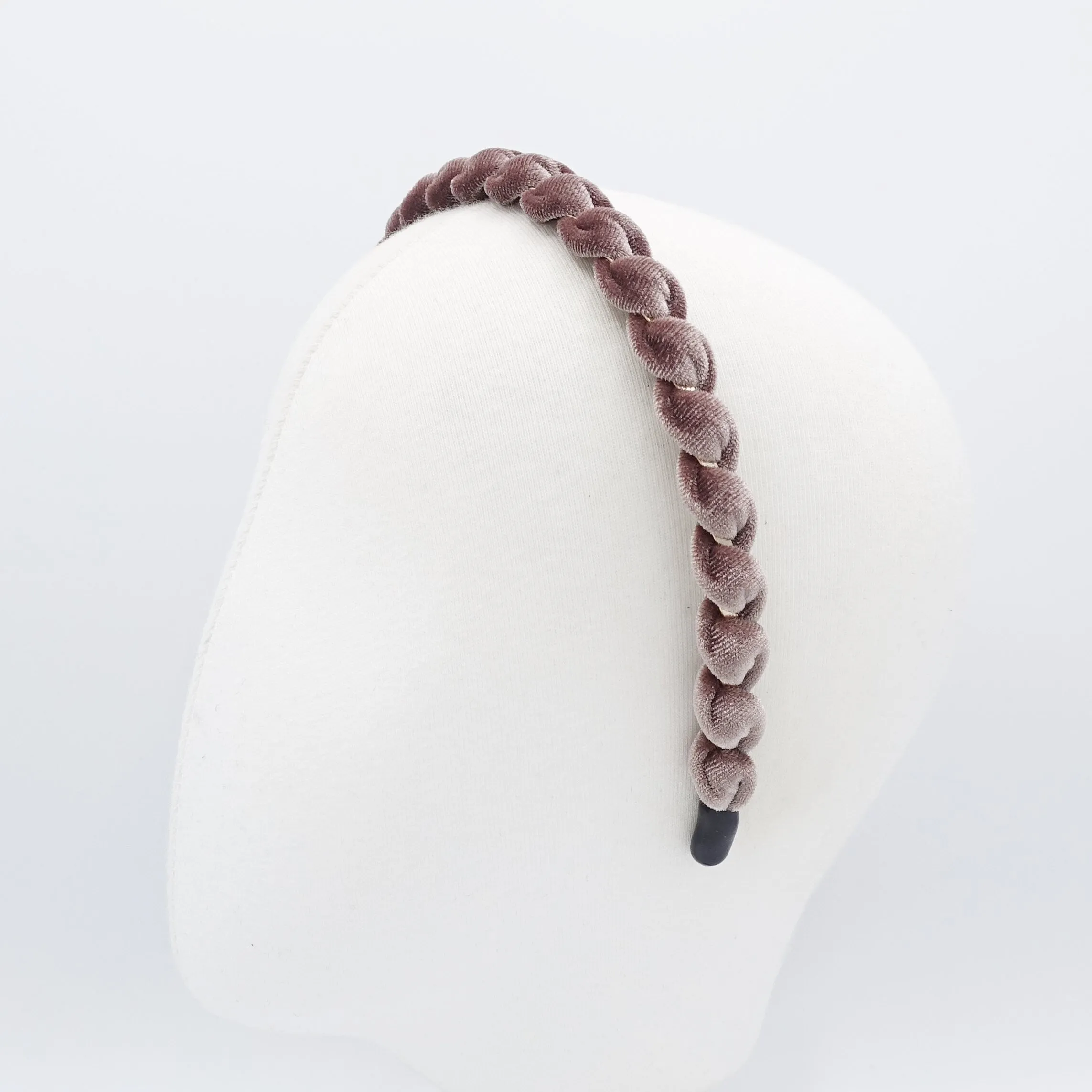 velvet spiral wrap headband thin hairband women hair accessory