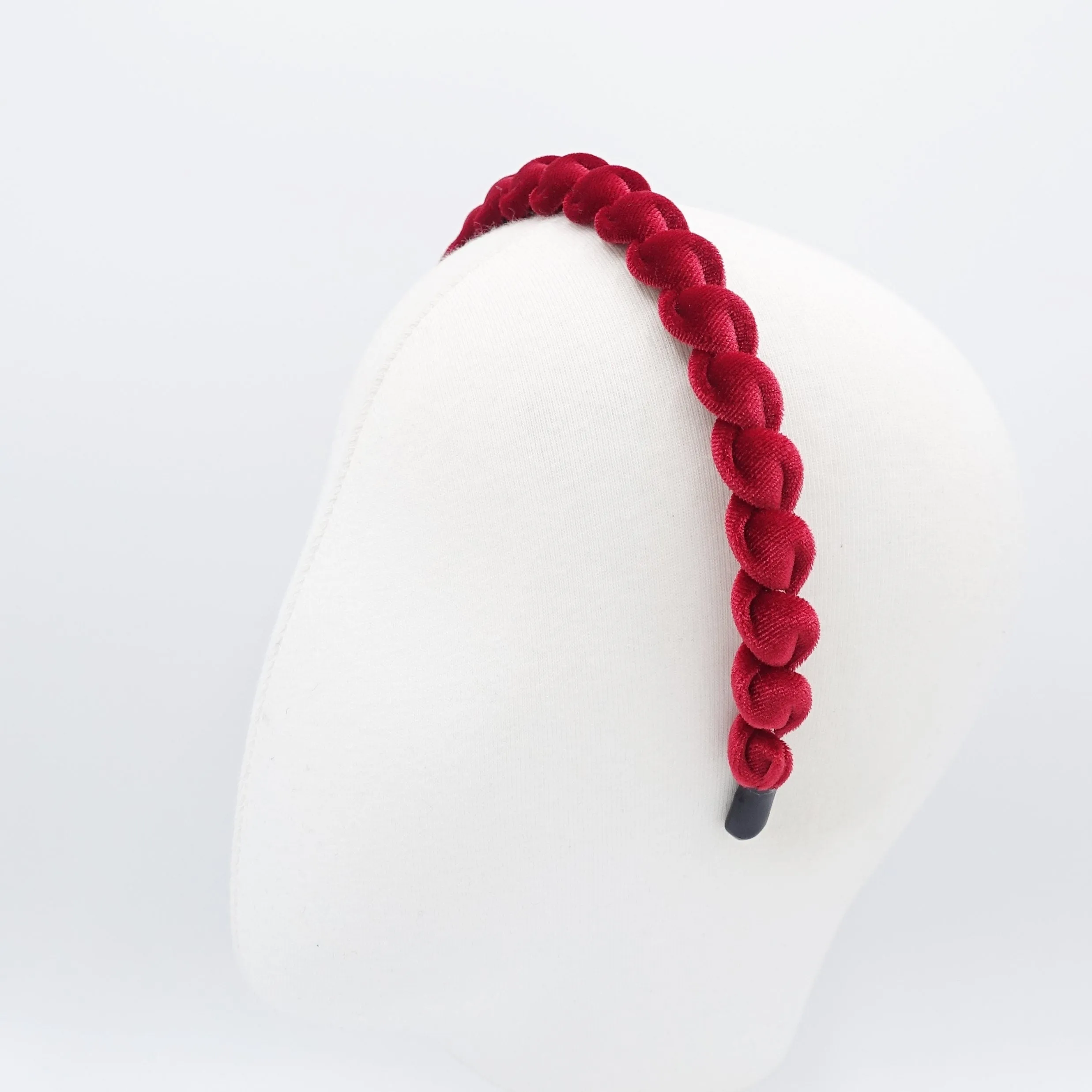 velvet spiral wrap headband thin hairband women hair accessory