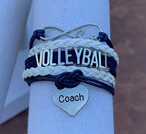 Volleyball Coach Bracelet - Pick Your Team Colors