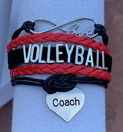 Volleyball Coach Bracelet - Pick Your Team Colors