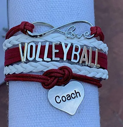 Volleyball Coach Bracelet - Pick Your Team Colors