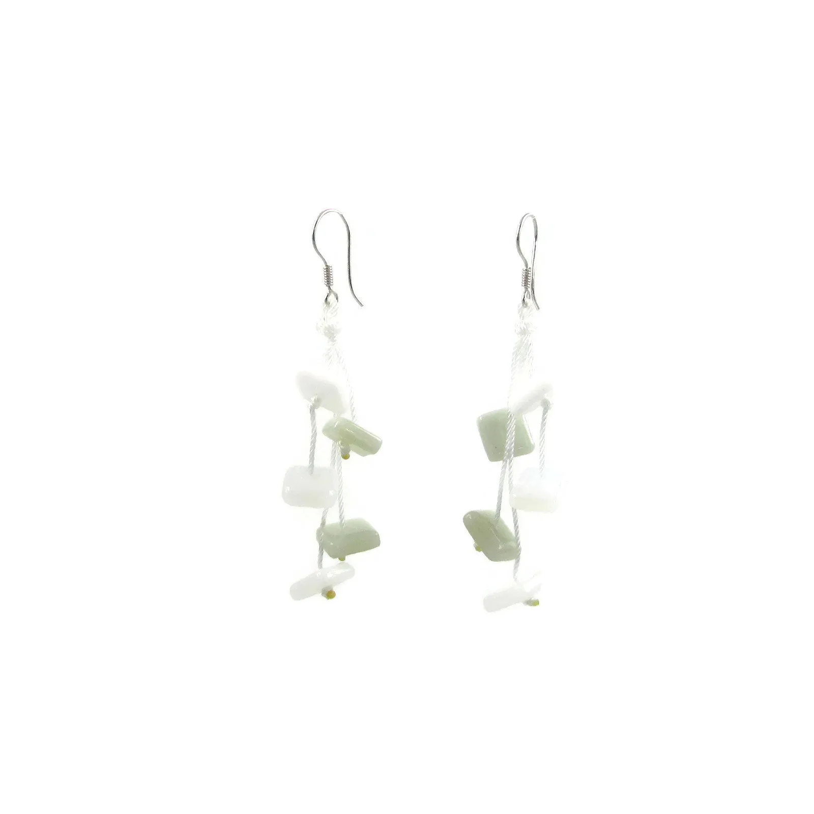 Zen Glass Earrings - Aqua